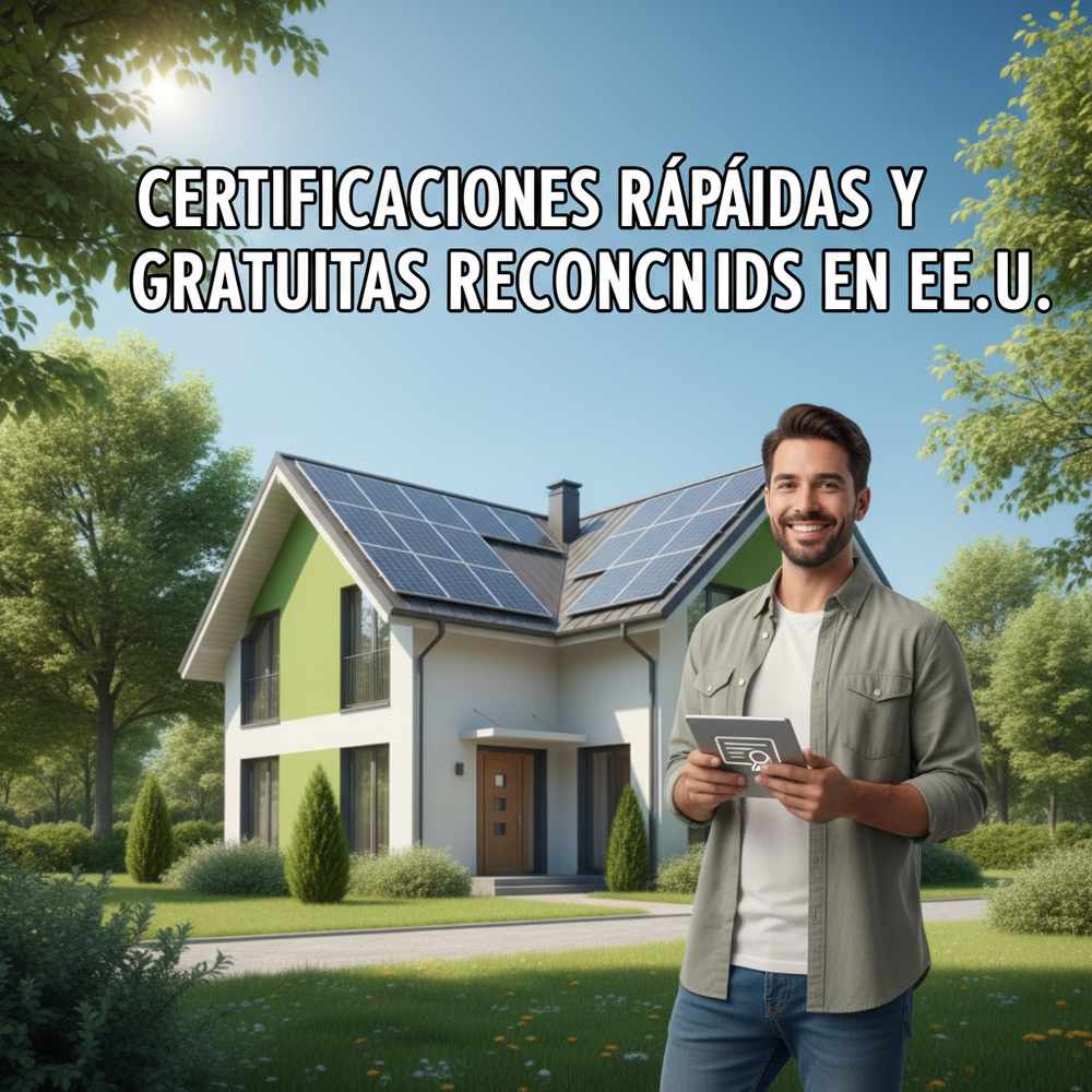 Certificaciones rápidas y gratuitas reconocidas en EE.UU.
