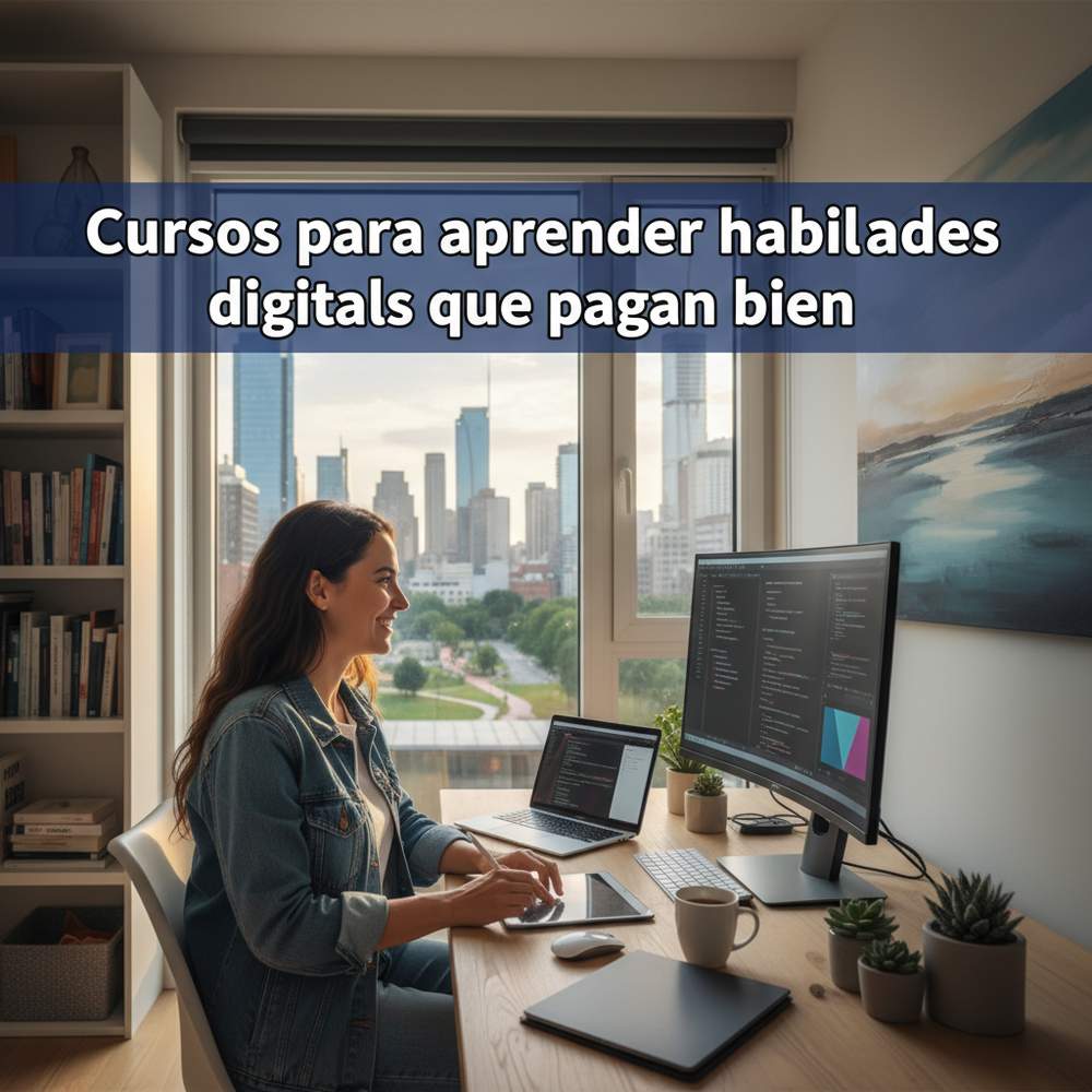 Cursos para aprender habilidades digitales que pagan bien
