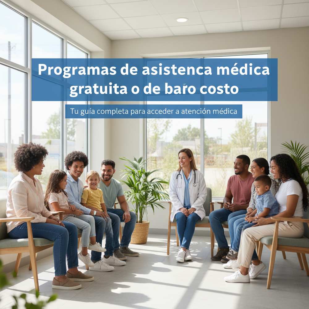 Programas de asistencia médica gratuita o de bajo costo
